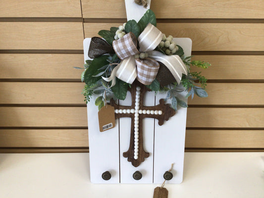 MKD - Wall Hanger Cross Gray