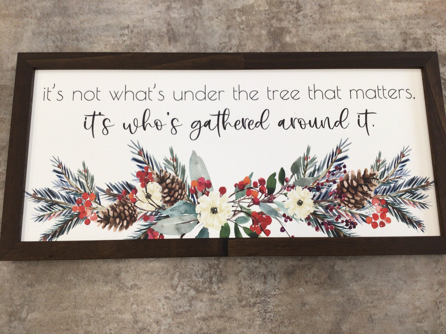 WHD - Under The Tree  Framed Sign