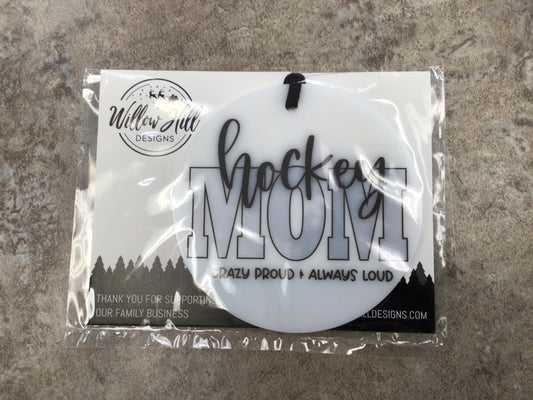 WHD Hockey Mom Christmas Ornament
