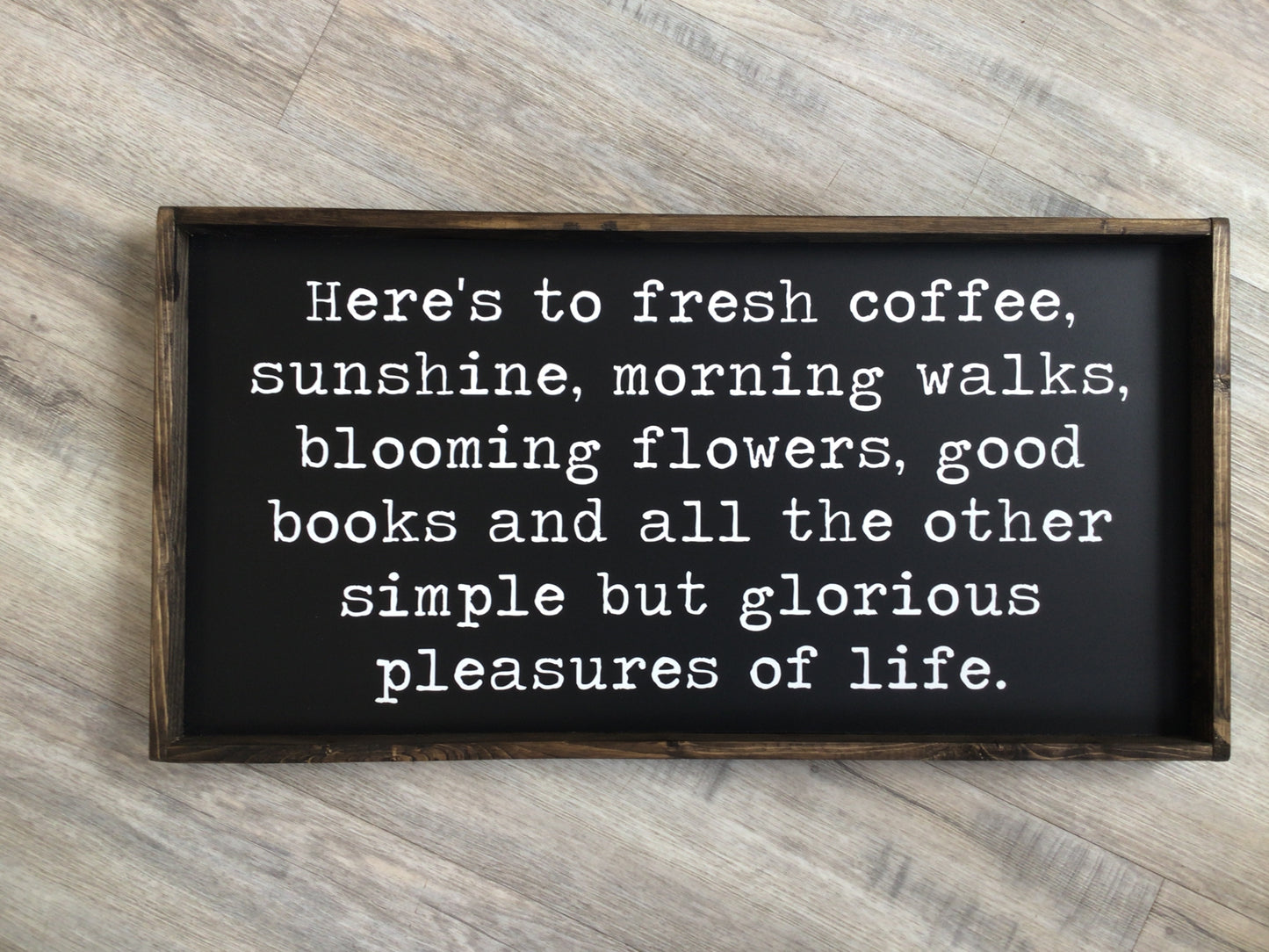 FAS-05 “Here’s to fresh coffee” Sign