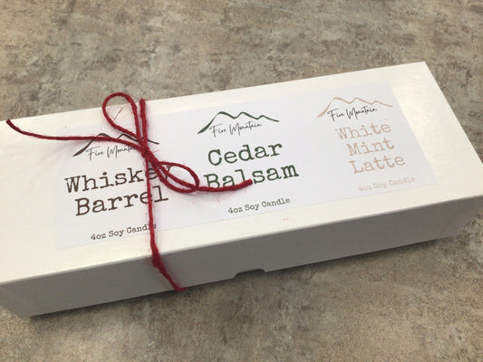 FM Christmas Box Set - Whiskey Barrel - Cedar Balsam - White Mint Latte