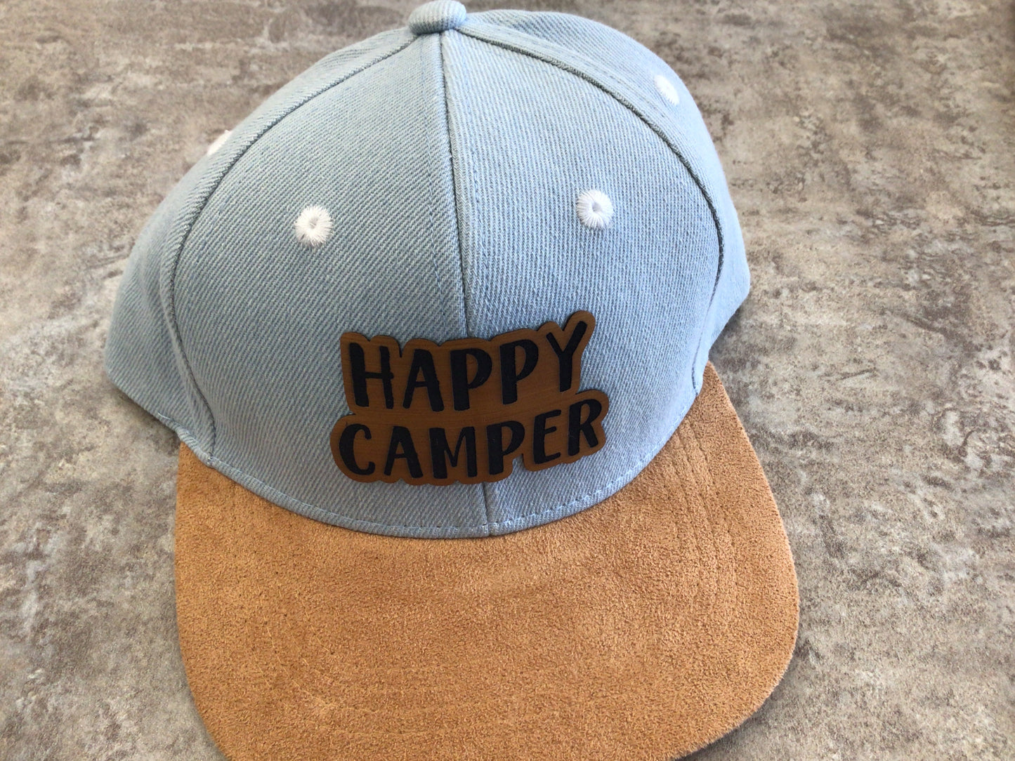 LAS-01 Kids Patched Hats - Denim