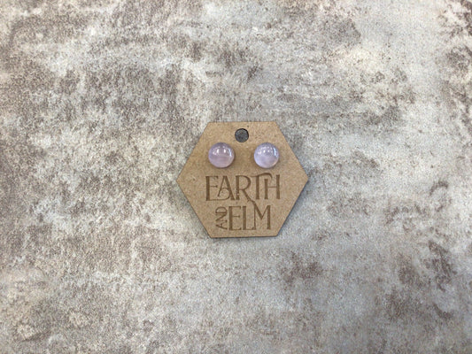 EAE 10mm Rose Quartz Earrings