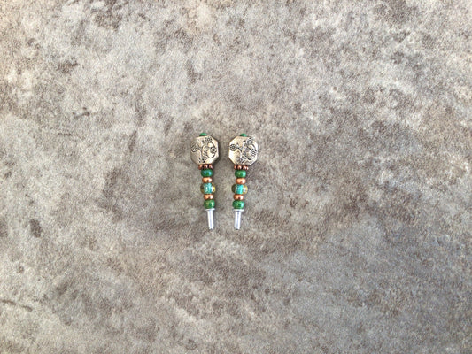 PEG - 01 Flower Green Crib Pegs