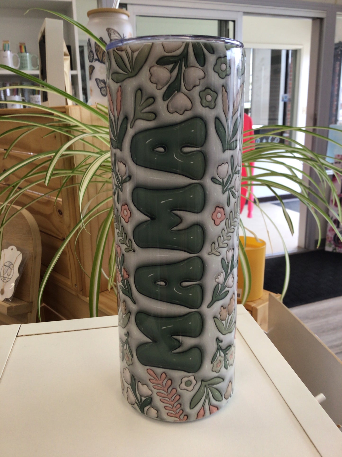 TCK - 20oz Tall Tumbler - Mama Green/Pink