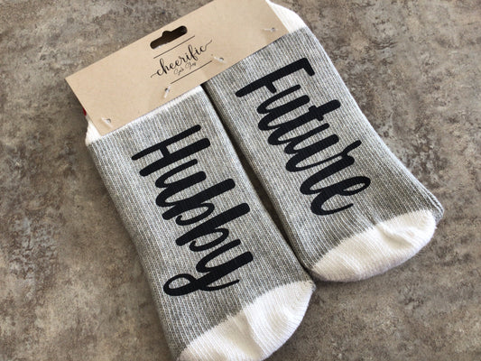 CSS161 “Future Hubby” Socks (Light Grey)