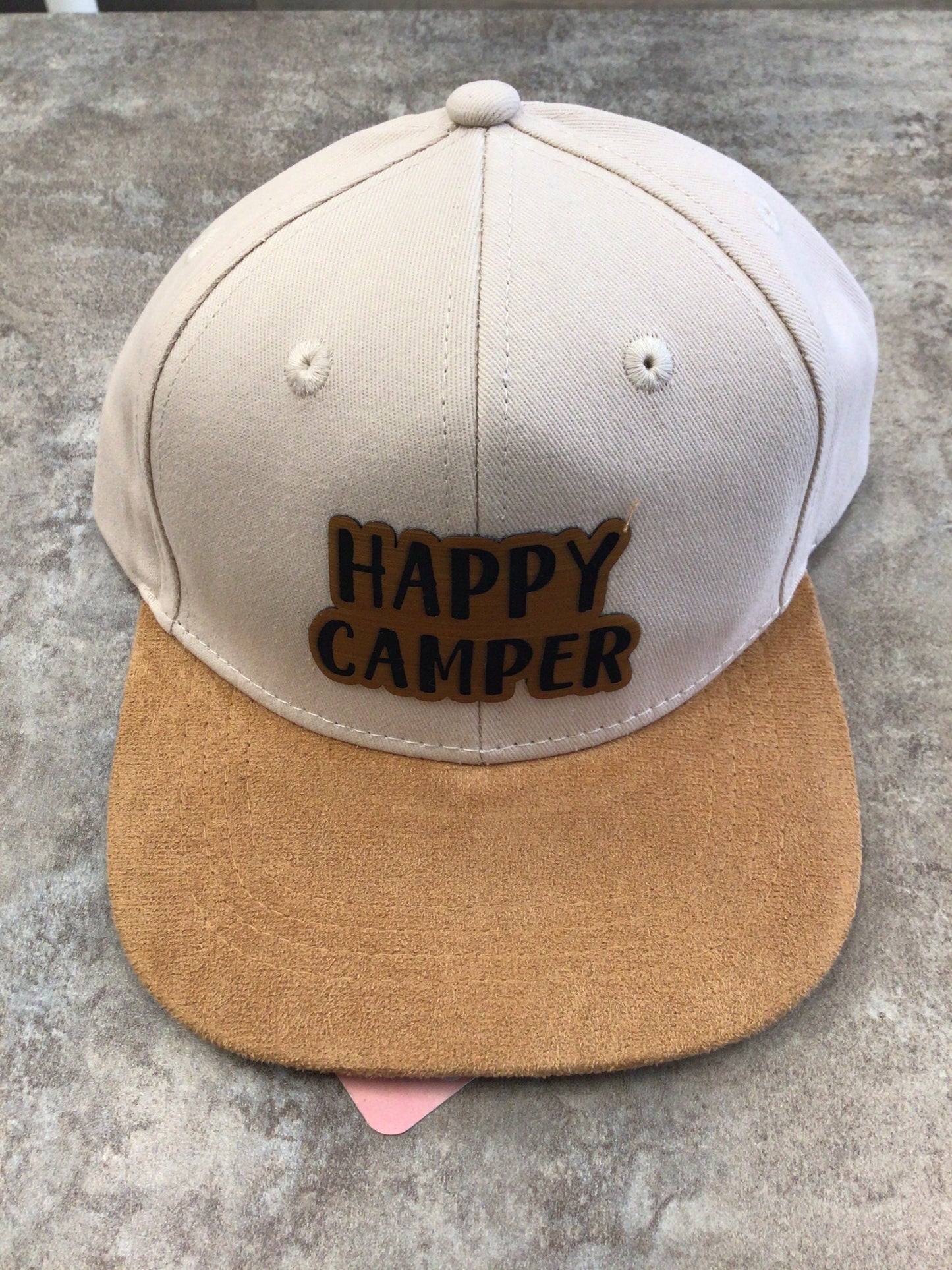 LAS-01 Kids Patched Hats - Beige Tan