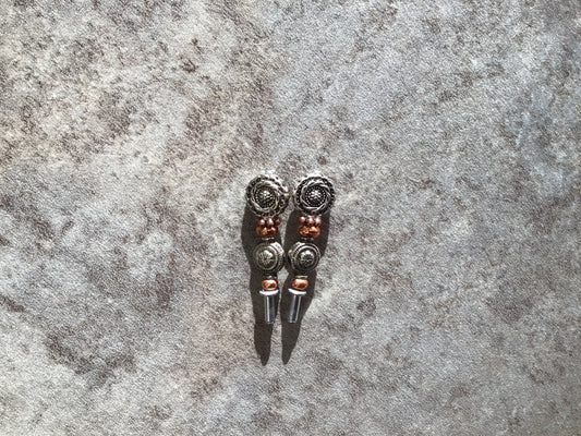 PEG - Copper Flower Crib Pegs