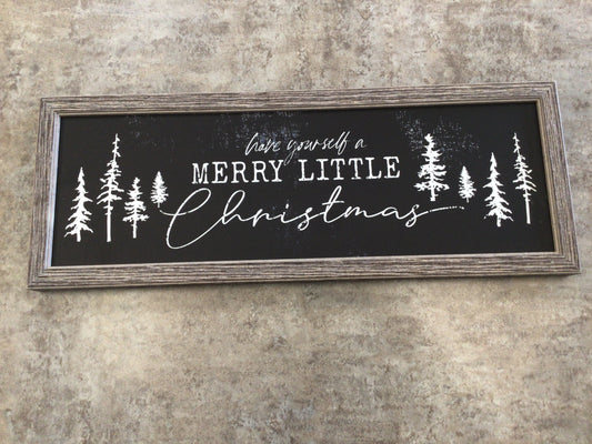 WHD Merry Little Christmas 6x18” Sign