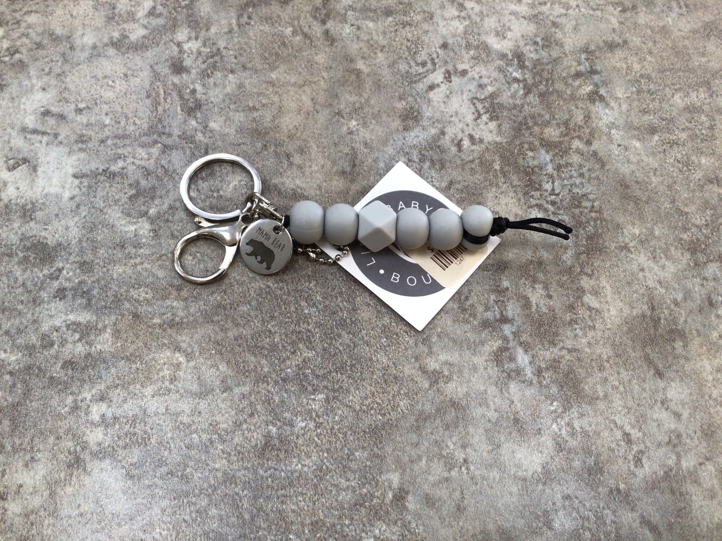 LBB-23 Mama Bear Grey Keychain