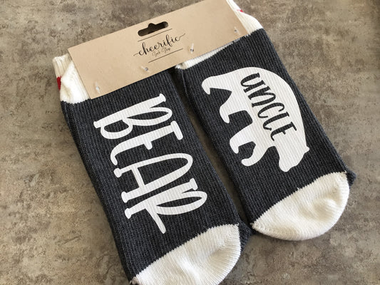 CSS120 “Uncle Bear” Socks (Dark Grey)