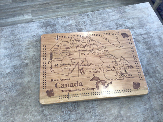 CRIB - Race Across Canada Crib Board