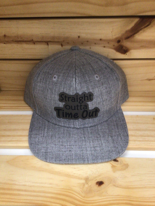 LAS-01 Kids Patched Hats - Tweed Grey