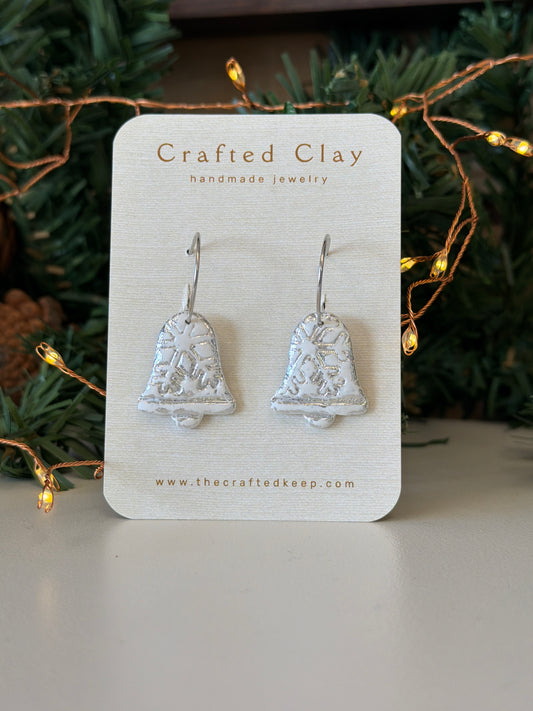 CJ - Silver Bell Hoops