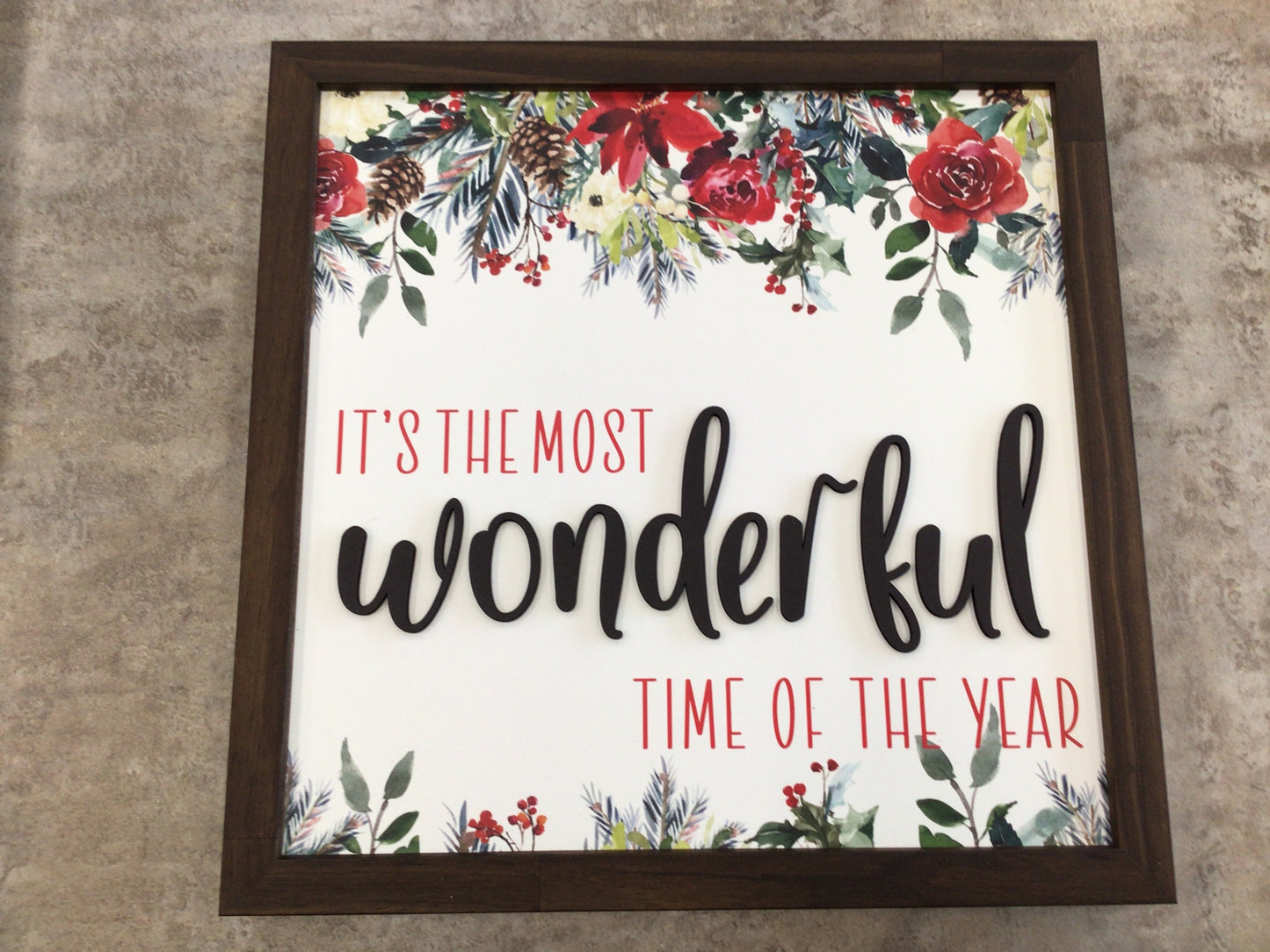 WHD -Most Wonderful Time Framed Sign