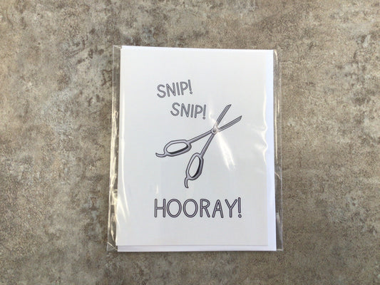 CCL - 258 Snip! Snip! Hooray! Card