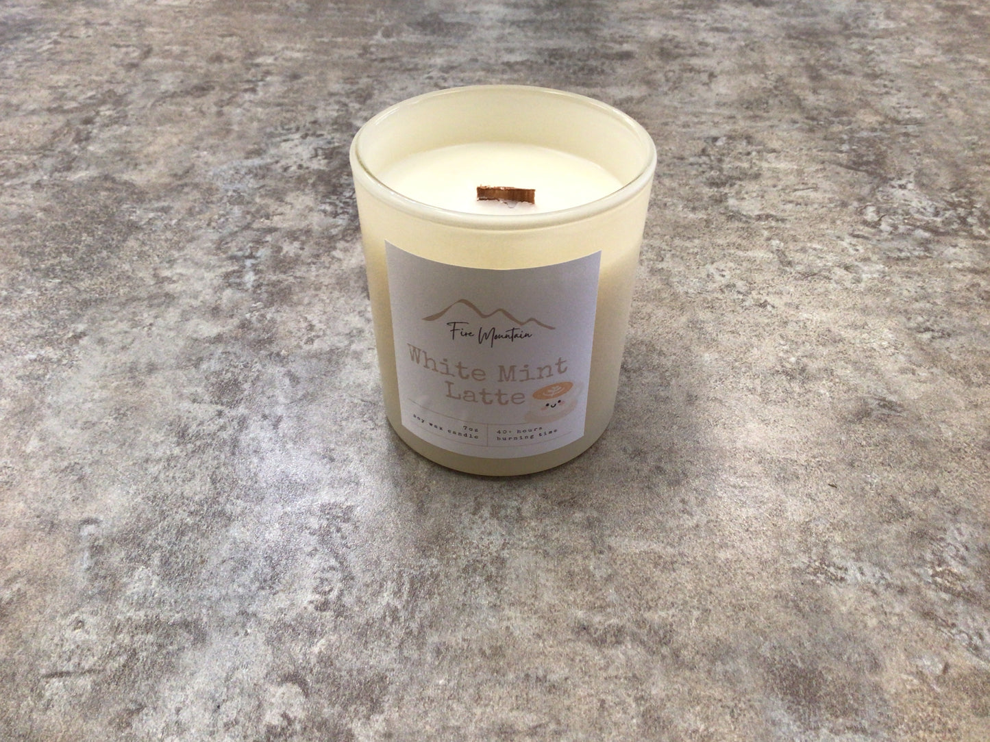 FM - White Mint Latte Candle