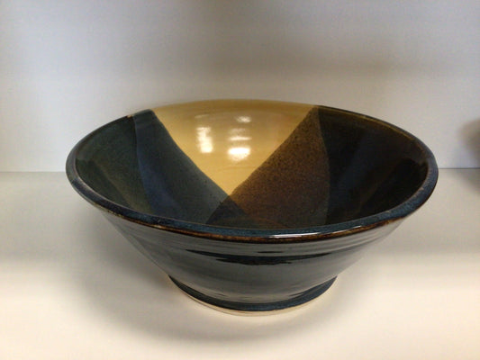 EPP7709 - Pottery Bowl (Blue/Green/Tan/Yellow)