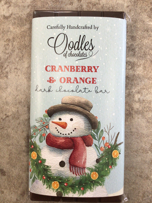 OOC Cranberry & Orange Dark Chocolate Bar