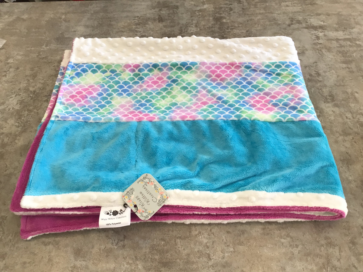 WWC-01 Minky Baby Blanket waves