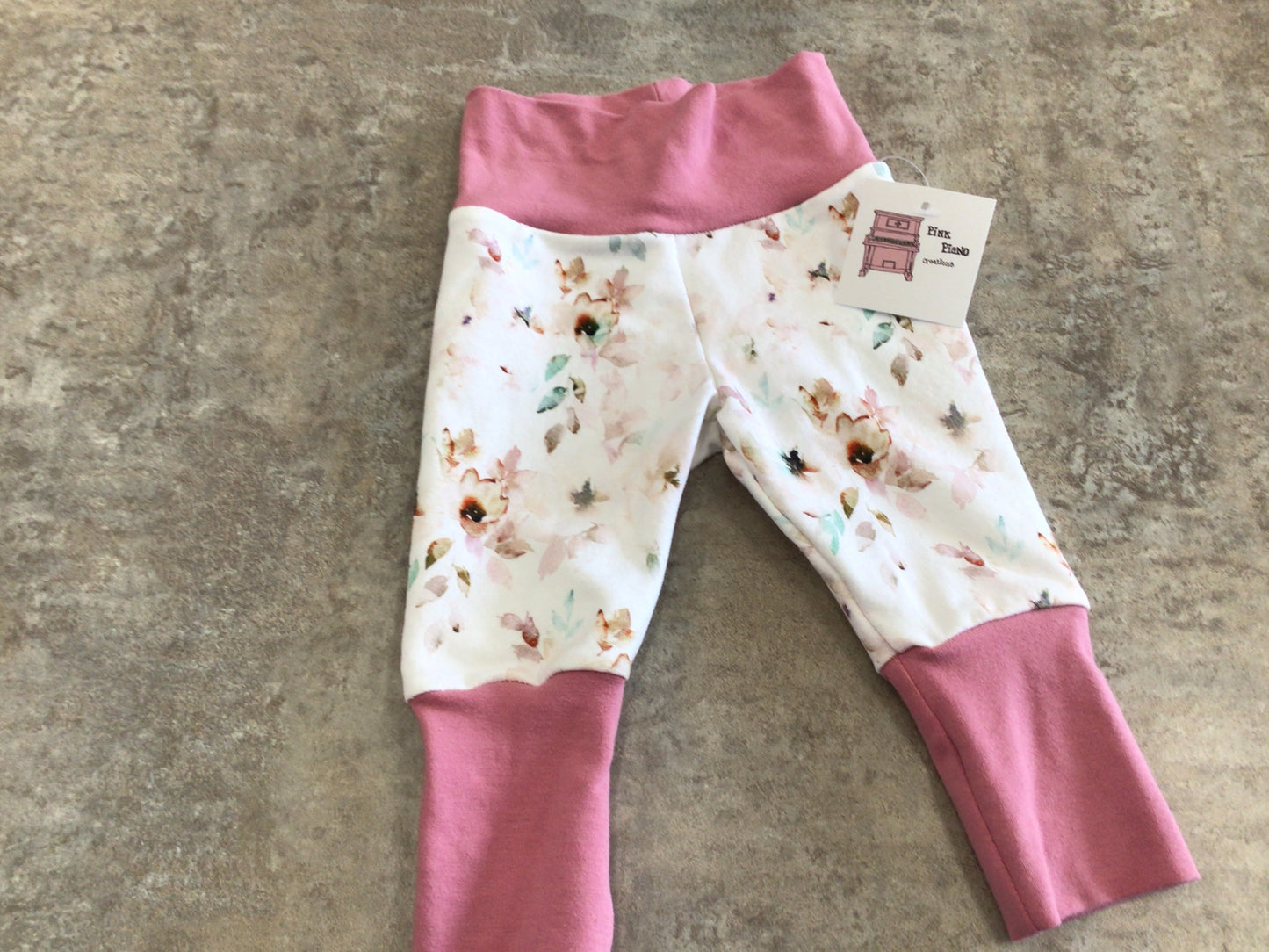 PPC NB-9m “Floral” Grow with Me Pants