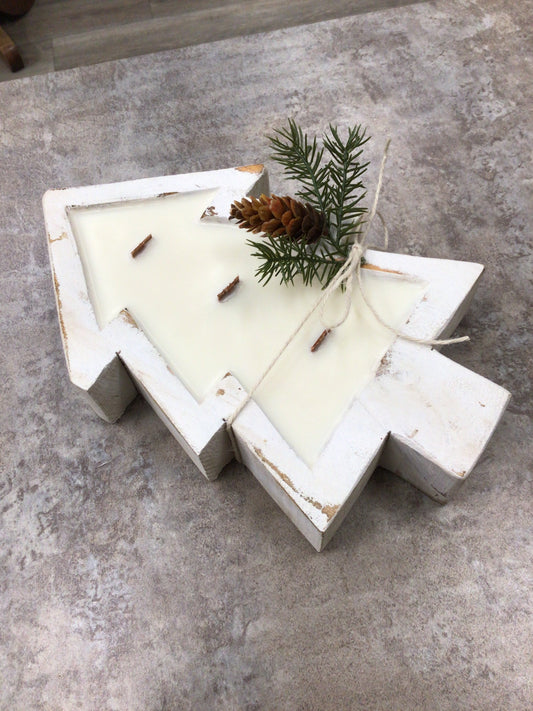 FM - Tree Dough Bowl Candle - Birchwood Pine