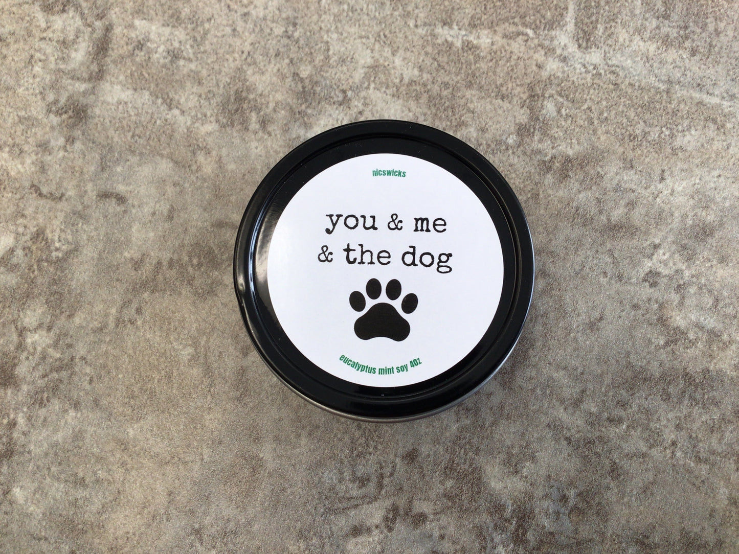 NW - You & Me & The Dog Eucalyptus Mint 4 oz Soy Candle