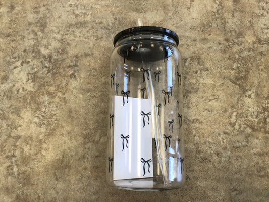 CCL - 800 Black Bow Glass Tumbler