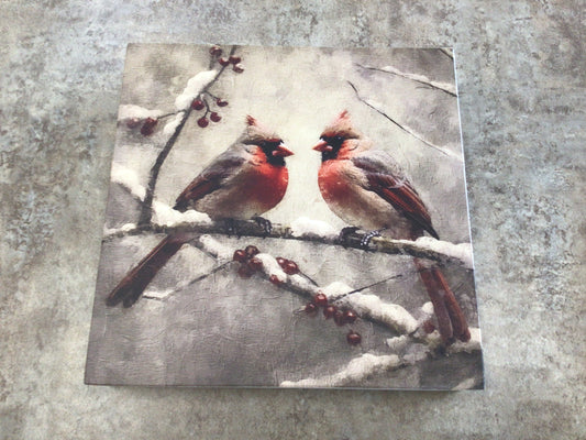 WHD Rustic Block Cardinals