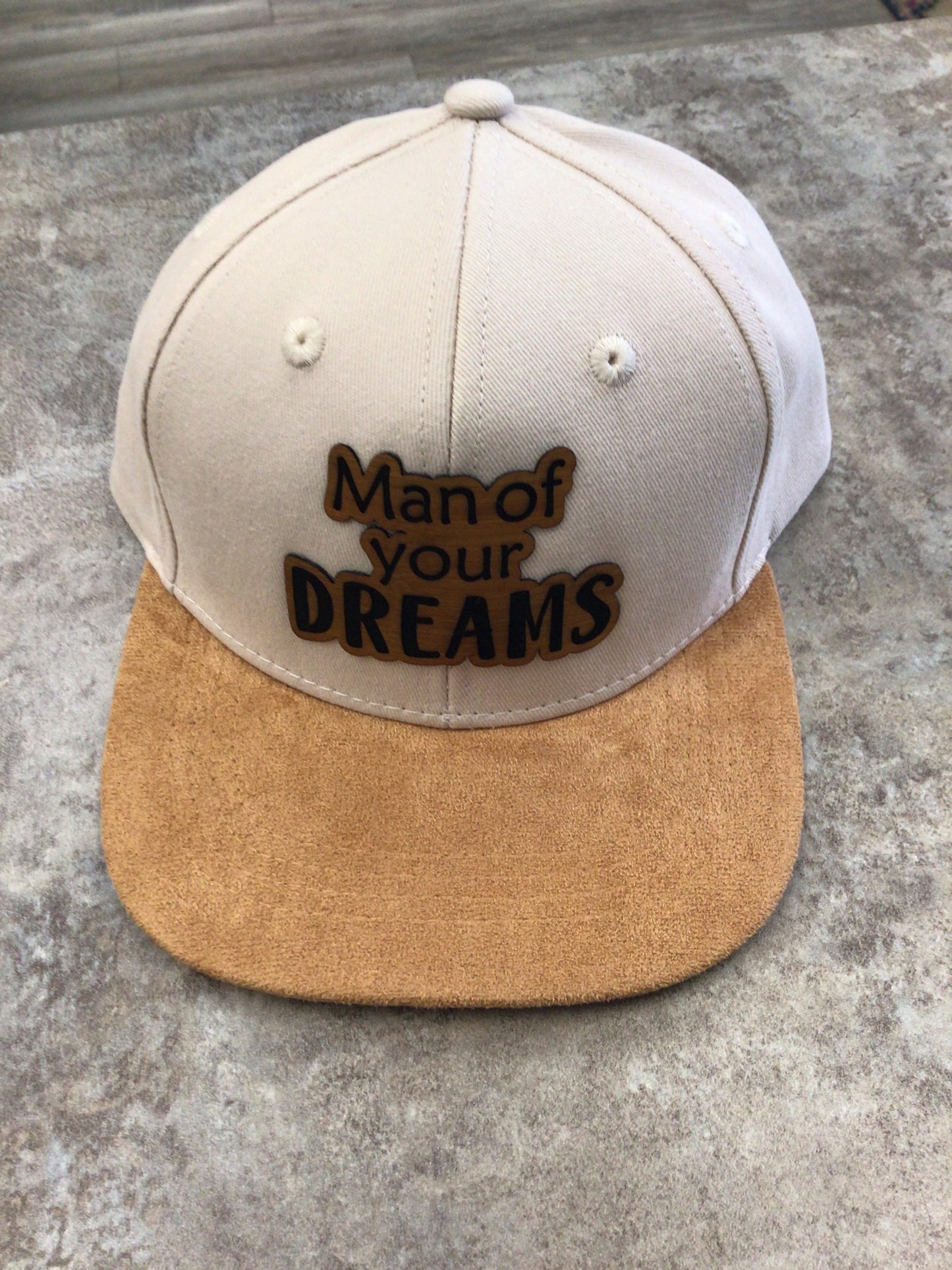 LAS-01 Kids Patched Hats - Beige Tan