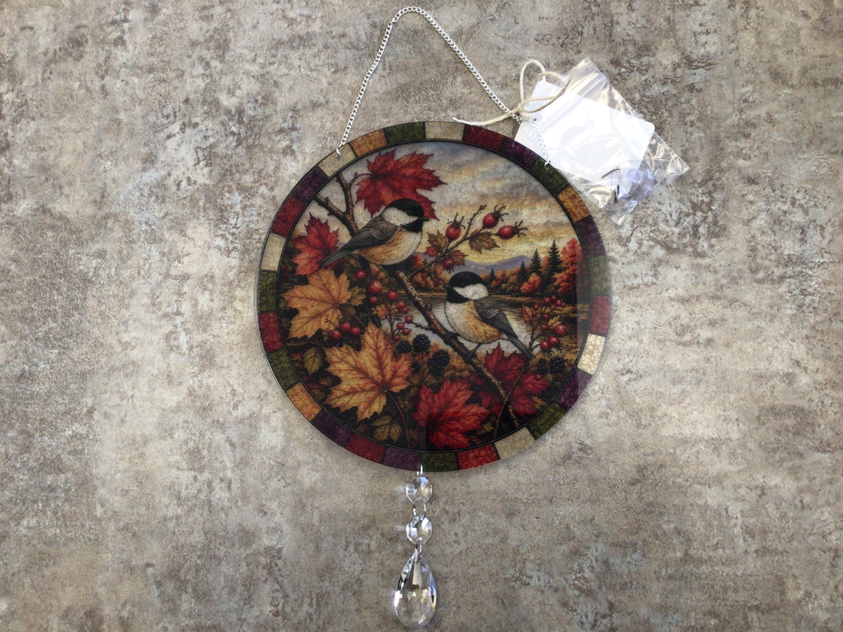 WHD - Suncatcher Two Chickadees