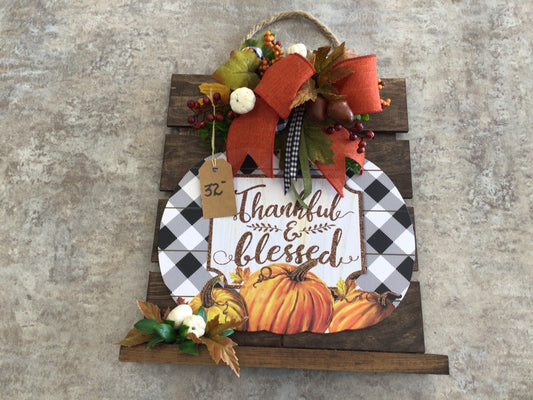 MKD - Thankful and Blessed Wall Hanging