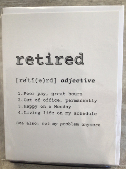 CCL279 - retired adjective