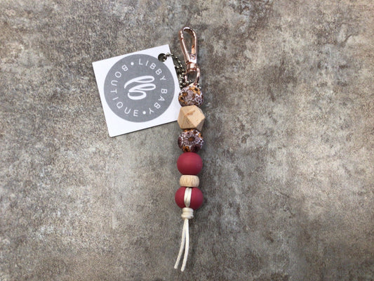 LBB - 23 Terracotta Bead Keychain
