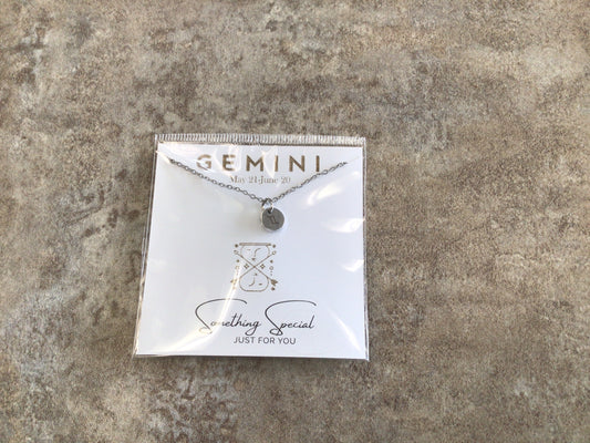 CC260 Gemini Silver Stainless Steel Necklace