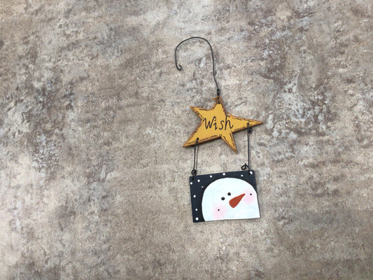 YE- Wish Snowman Ornament
