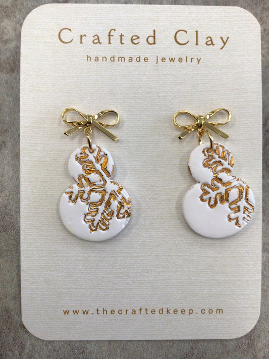 CJ - Snowman Earrings