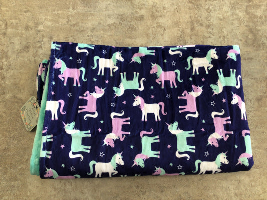 WWC - 01 Minky Blanket Unicorns