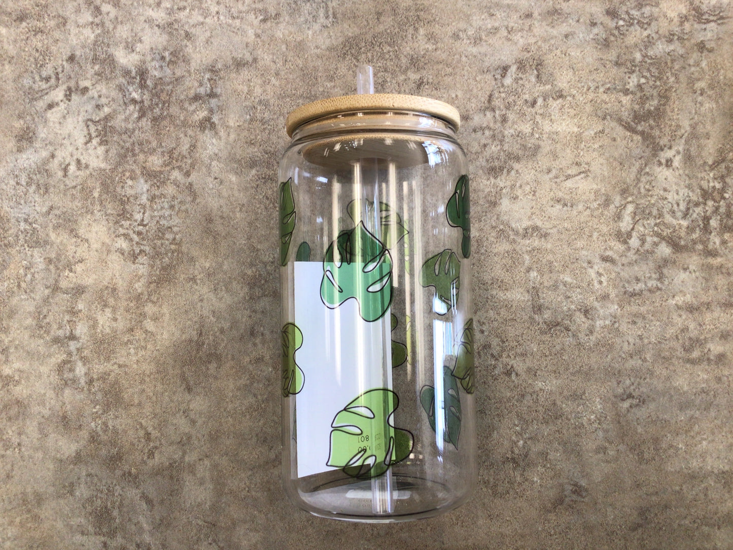 CCL - 800 Green Leaf Glass Tumbler