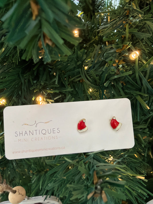 SMC - Santa Hat Studs