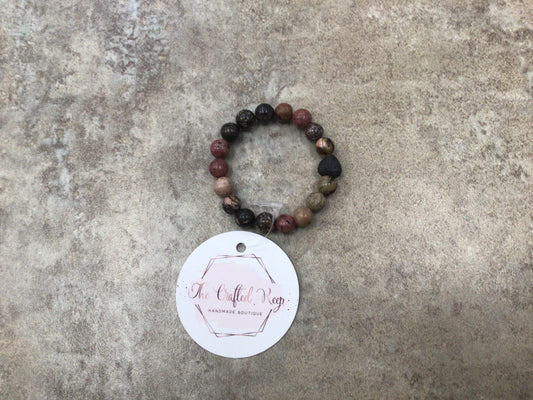 KH 24 Kids Bracelet Rhodonite & Lava
