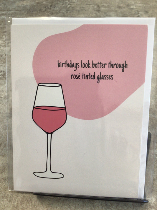CCL037 - birthdays look better through rose tinted glasses