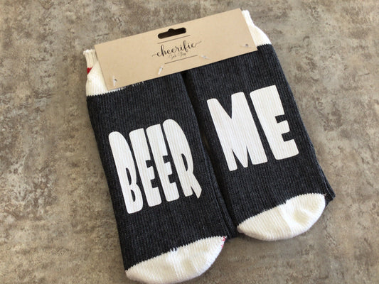 CSS134 “Beer Me” Socks (Dark Grey)