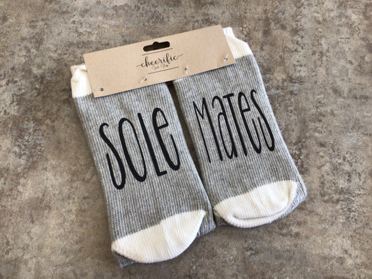 CSS101 “Sole Mates” Socks (Light Grey)