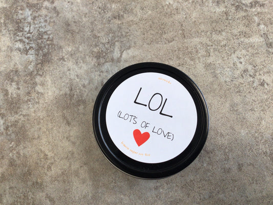 NW - “LOL” Lemon Sugar 4oz Soy Candle