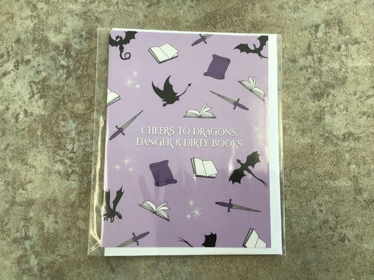 CCL - 067 Cheers to Dragons, Danger & Dirty Books card