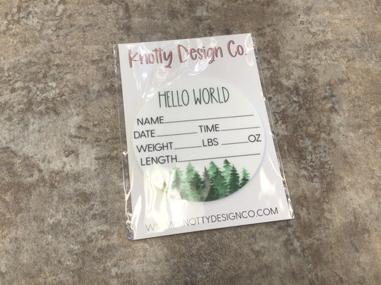 KDC Hello World Birth Announcement