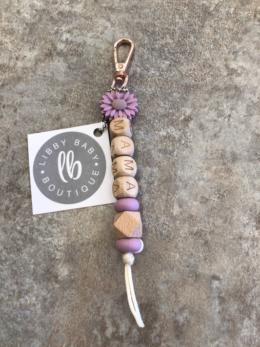 LBB-23 Keychain (Mama) mauve flower