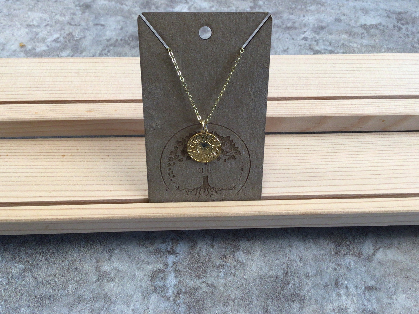 EAE Gold Sun Necklace