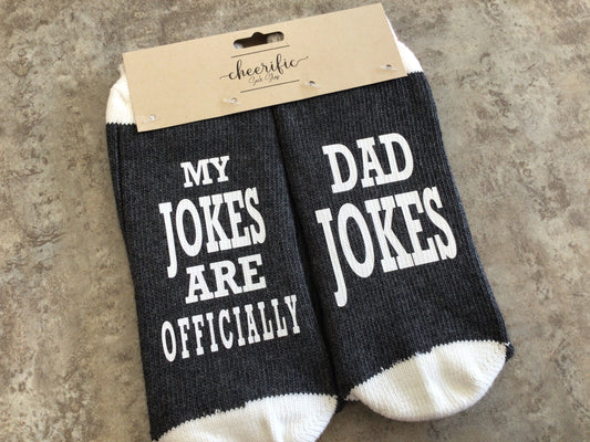 CSS108 “Dad Jokes” Socks (Dark Grey)